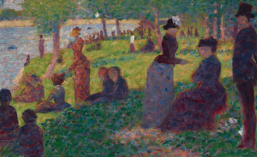 Oil Sketch for A Sunday on La Grande Jatte by Georges Seurat